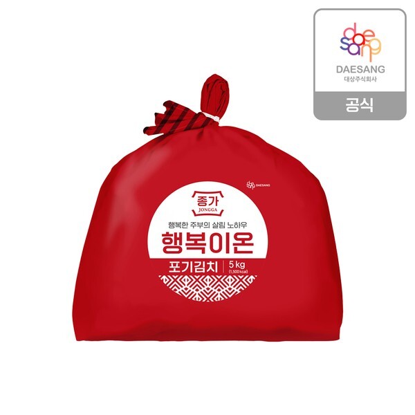 종가 종가 행복이온 포기김치 5kg