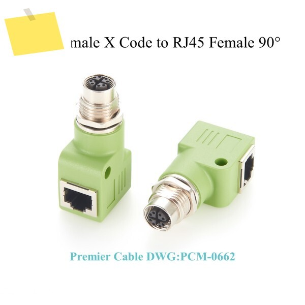 [오늘출발] 프로피넷 M12 8핀 X 코드 - RJ45 벌크헤드 패널 판넬 판네루 마운트 어댑터 IP67 1Gbps Cat6 이더넷 소켓