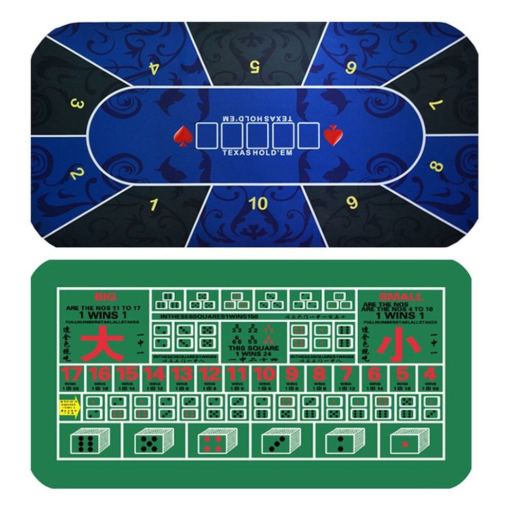 홀덤 포커 칩 매트 블랙잭 용호 텍사스 테이블보 베가스 타원형 룰렛 직사각형 21시