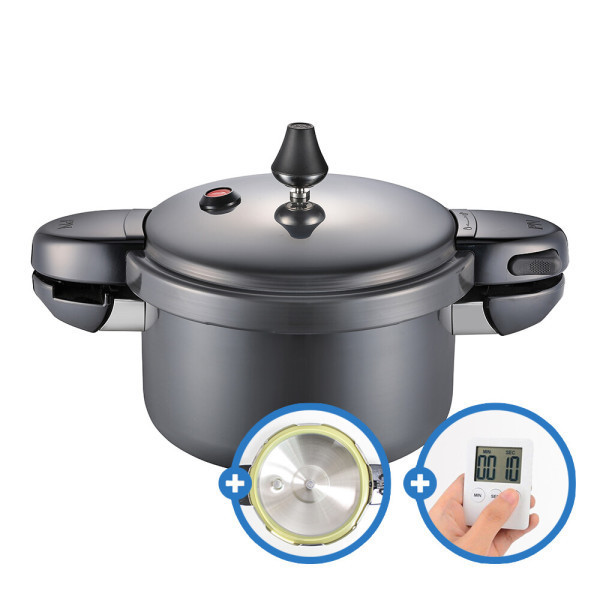 [오늘출발] PN풍년 블랙펄 메가 IH 8인용 압력솥 인덕션 가능 정품여분패킹+키친타이머 증정