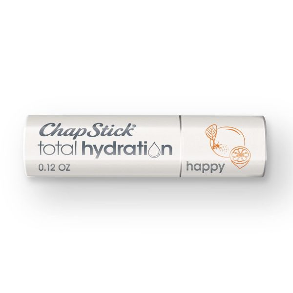 [해외] ChapStick 토탈 하이드레이션 에센셜 오일 해피 오렌지 앤 레몬 립 밤 튜브 케어 0