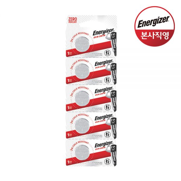 에너자이저 리튬 코인 건전지 2016 5개입