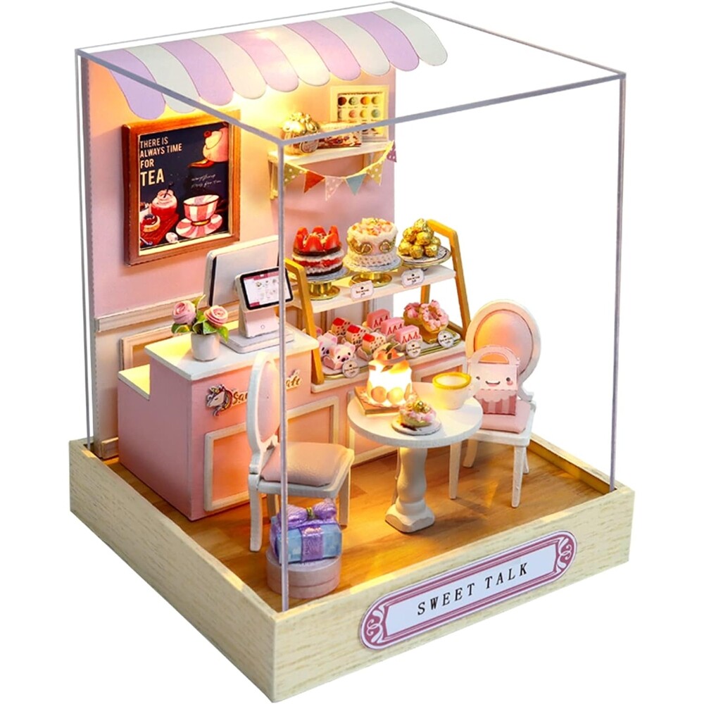[해외] 디저트카페 미니어처 만들기키트 DIY키트 감성적인 인테리어소품 선물 미니어쳐만들기 옵션1