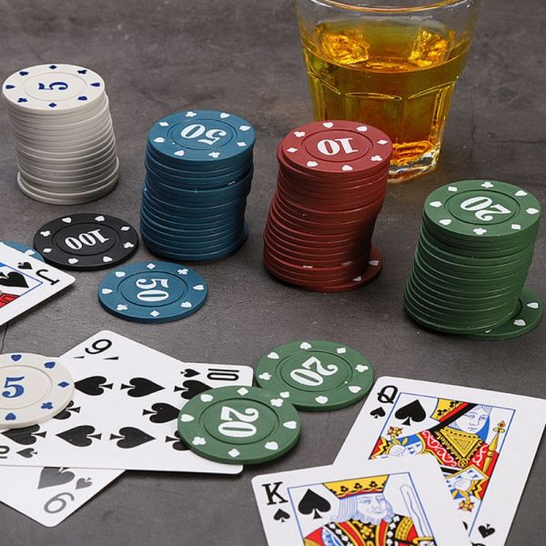 [오늘출발] 숫자 카지노칩 포커 트럼프 게임 숫자 칩 100P 세트 카드게임 겜블 칩