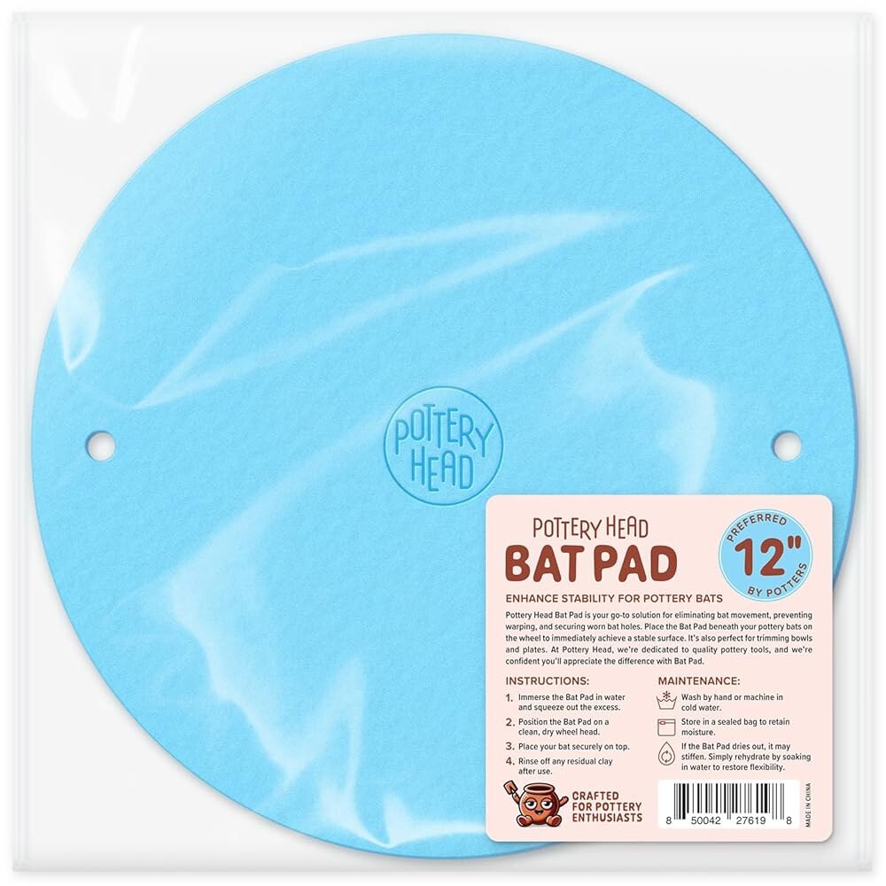 [오늘출발] 도자기 헤드 배트 메이트 - 더 나은 안정성을 위한 12인치 배트용 범용 패드 휠 핀 홀이 있는 미끄럼 방지