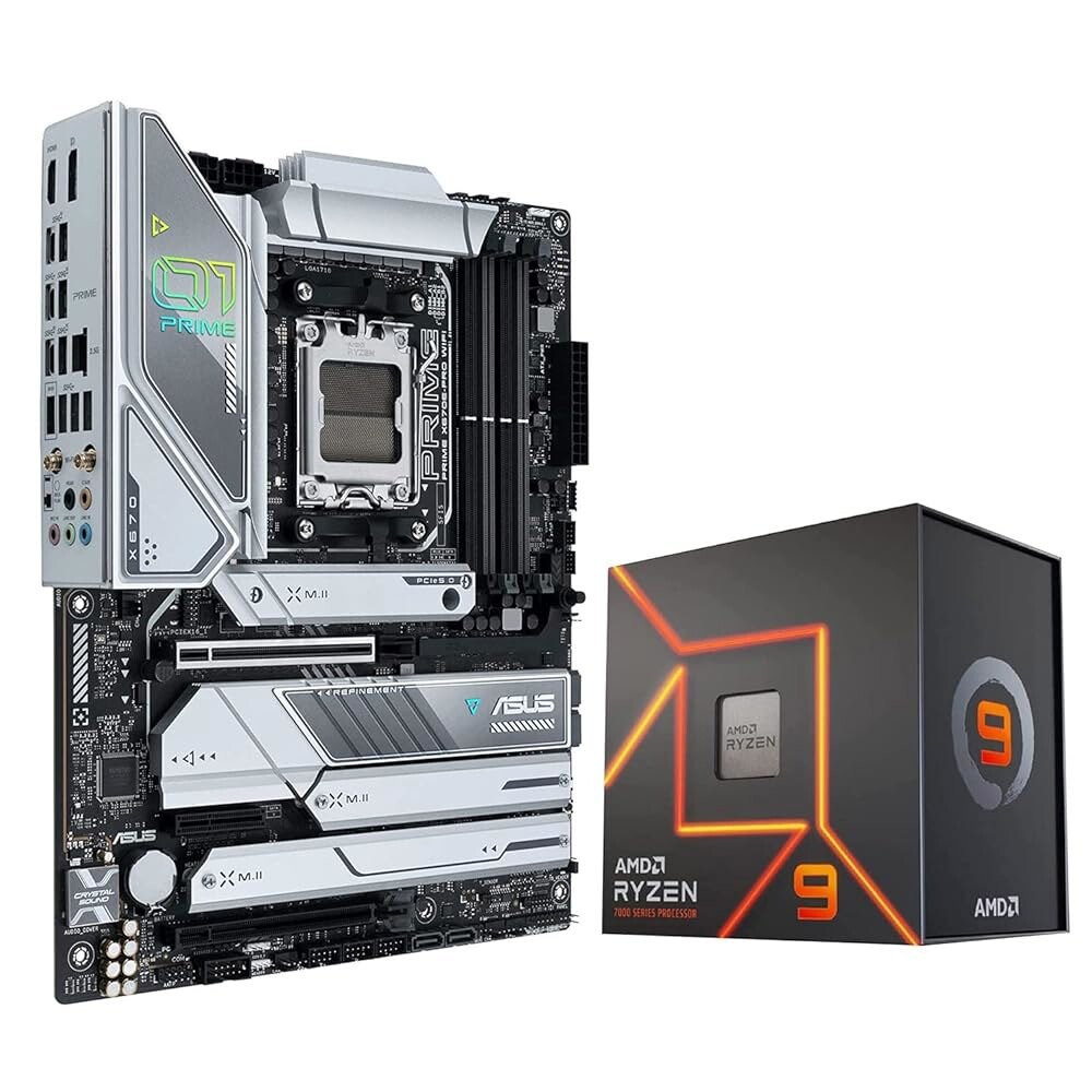 [오늘출발] 마이크로 센터 AMD Ryzen 9 7900X 12코어 24스레드 잠금 해제 데스크톱 프로세서 ASUS Prime X670E-PRO WiF
