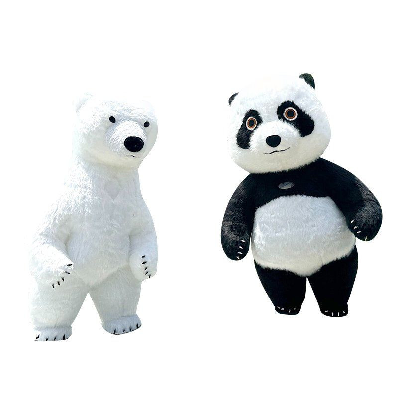 팽창 식 거인 팬더 인형 의류 온라인 동일한 실제 입는 성인 워킹 만화 프로모션