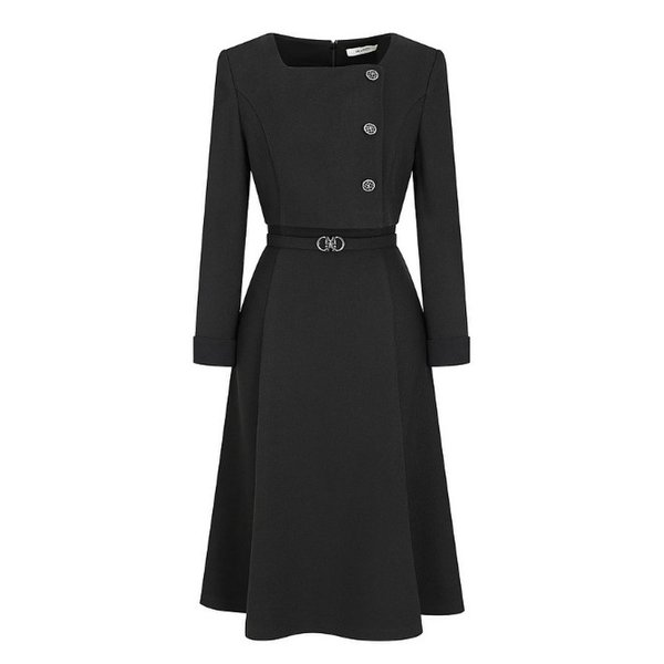 [신세계백화점](JJ지고트)(광주신세계)스퀘어넥 재킷 플레어 원피스 GPAM0OP941