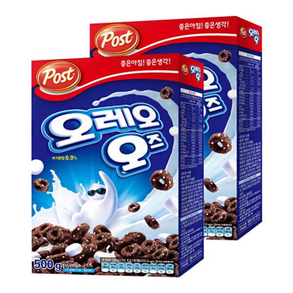 [동서식품][오늘출발]포스트 무료배송 포스트 오레오 오즈 500g+500g