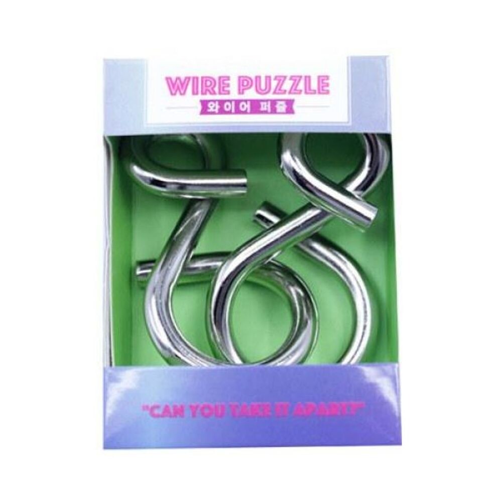 (퍼즐 | 단품) 메탈와이어퍼즐 - SnS (라이트그린) 3단계/교육/학습/블럭/조립/집콕/놀이/재미있는/손재주/