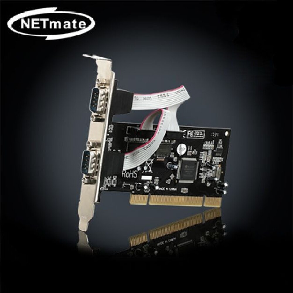 NETmate 2포트 PCI 시리얼카드 ASIX 슬림PC겸용/메인보드/포트/확장/산업용/기계/CNC/장비/바코드/스캐너/P