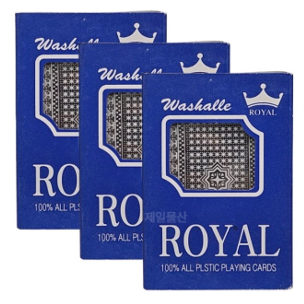 고급 로얄 트럼프 카드/고급형/플라스틱/여행/가정/모임/포커/포카/훌라/마술용/명절/게임/놀이/배우기