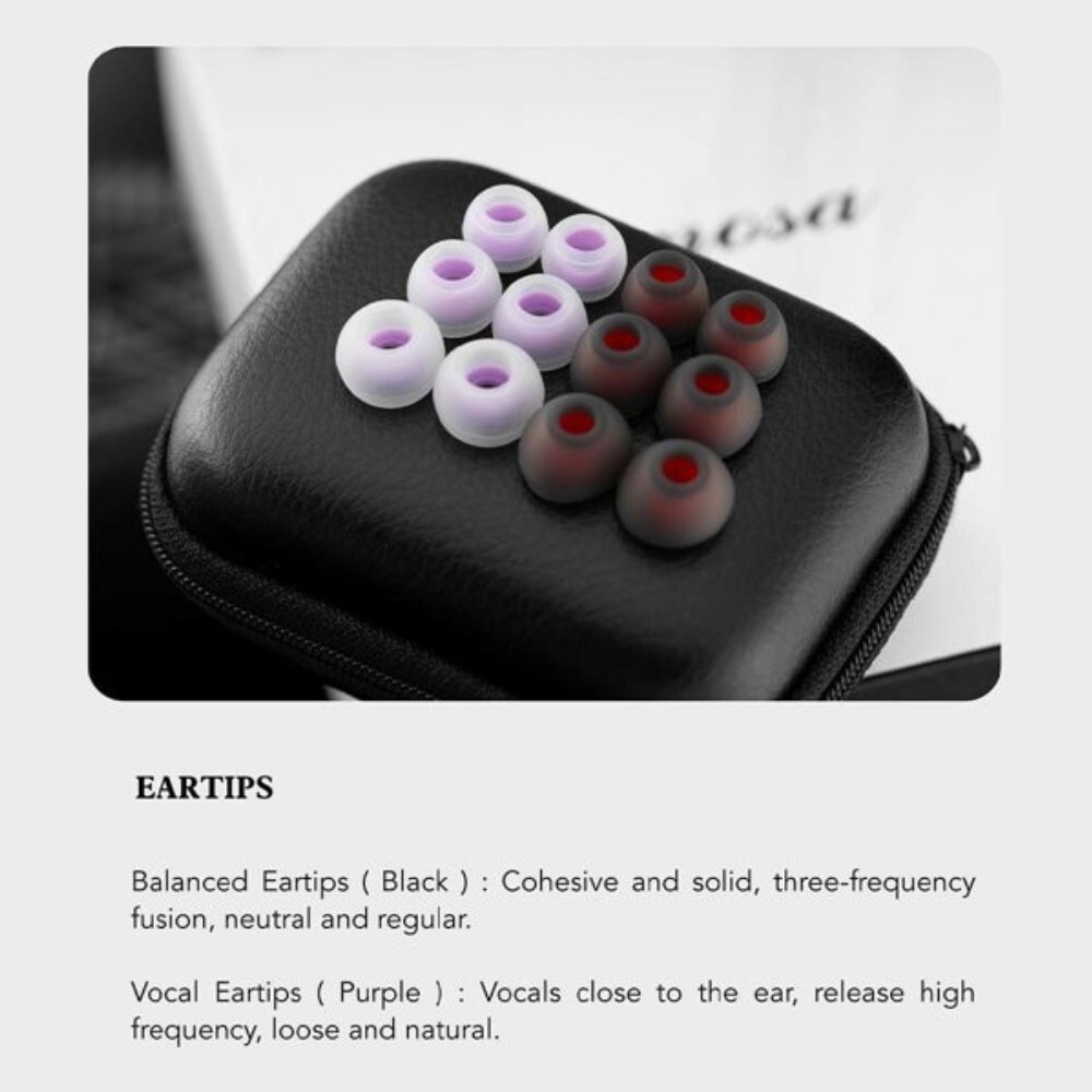 [오늘출발] QoA Mimosa 이어폰 1 다이나믹  1 평면 IEMs HiFi 음악 헤드폰 용 3.5mm 4.4mm 플러그 0.78 2pin 케이블