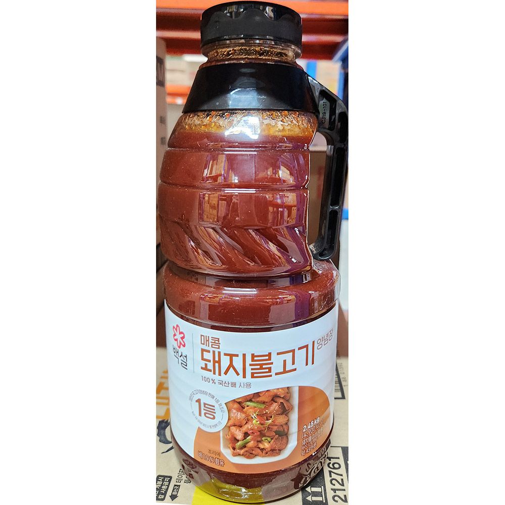 돼지불고기양념 백설 매콤 2.2K/양념소스/고기양념소스/돼지불고기양념소스/고기양념/돼지불고기용소스/양