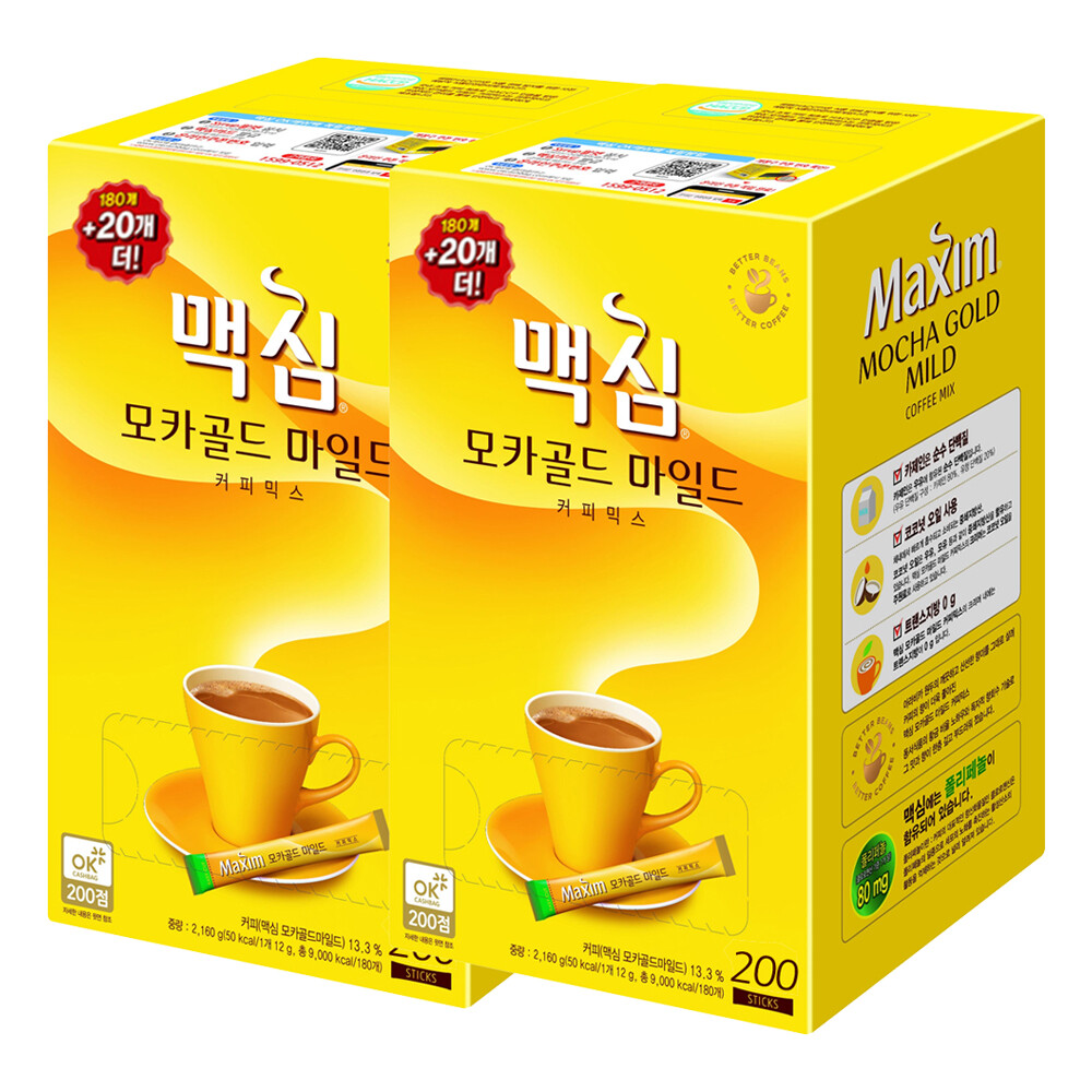 [오늘출발] 맥심 동서식품 맥심 모카골드 마일드 커피믹스 400T (200T x 2개)