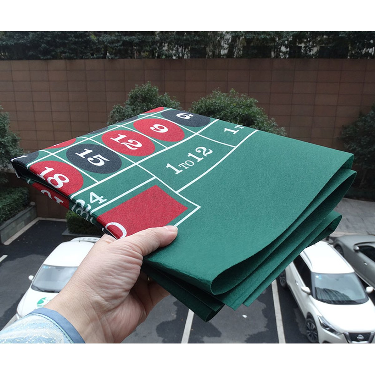 놀이용 블랙잭 21도트 청색 바카라 매트 카지노 테이블