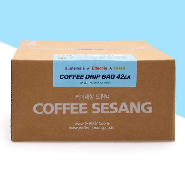 [디에스씨]커피세상 커피세상 싱글 오리진 드립백 3종 42개입(과테말라+에티오피아+브라질)