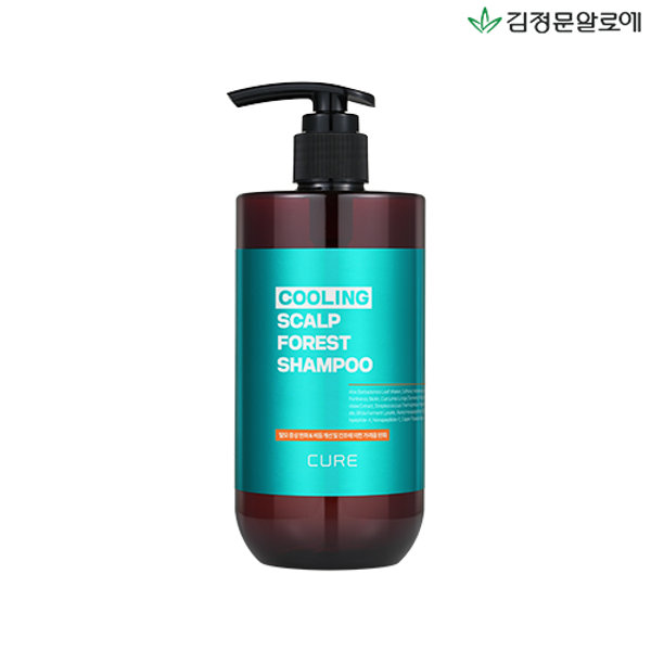 김정문알로에 TV/10%적립김정문알로에 큐어 쿨링 스칼프 포레스트 샴푸 1개