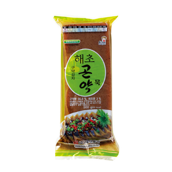 해초곤약묵 500g x 20개 해초분말 함유 조림 오뎅 밥반찬으로 든든 묵곤약 한박스