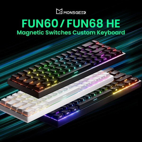 로로구대아코 몬스긱 FUN68 FUN60 PROMAX HE  키보드 60% 65% 게이밍 키보드 래피드 트리거 8K 커스텀