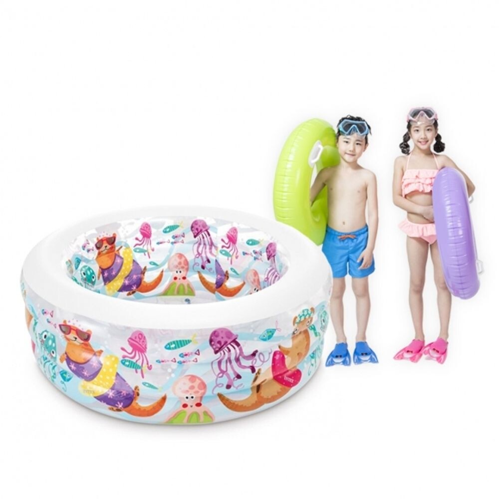 인텍스 아쿠아리움 풀장 152x56cm/물놀이/아기/볼풀장/가족/수영장/워터볼/낮은/실내/풀장/어린이/시원한