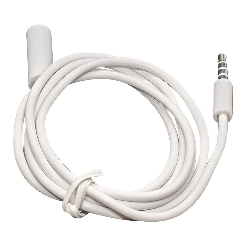 아이폰 및 안드로이드용 신용 및 직불 카드 리더기용 화이트 3.5mm 잭 연장 어댑터 (스퀘어 페이팔과 완벽