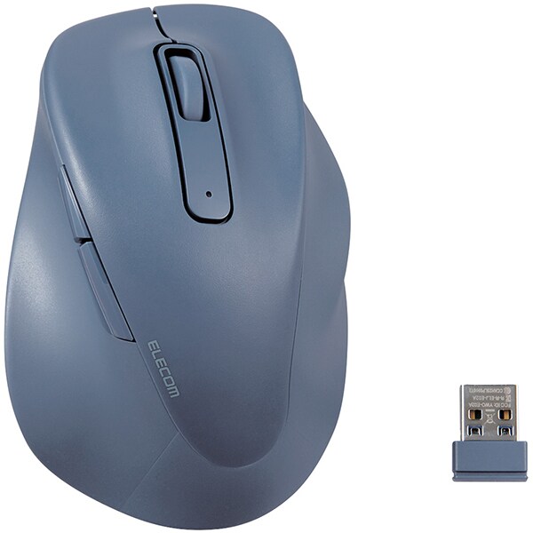 엘레컴  무선마우스 무선 2.4GHz 저소음 항균 5버튼 S사이즈 감수 EX-G 블루 M-XGS30DBSK CBU