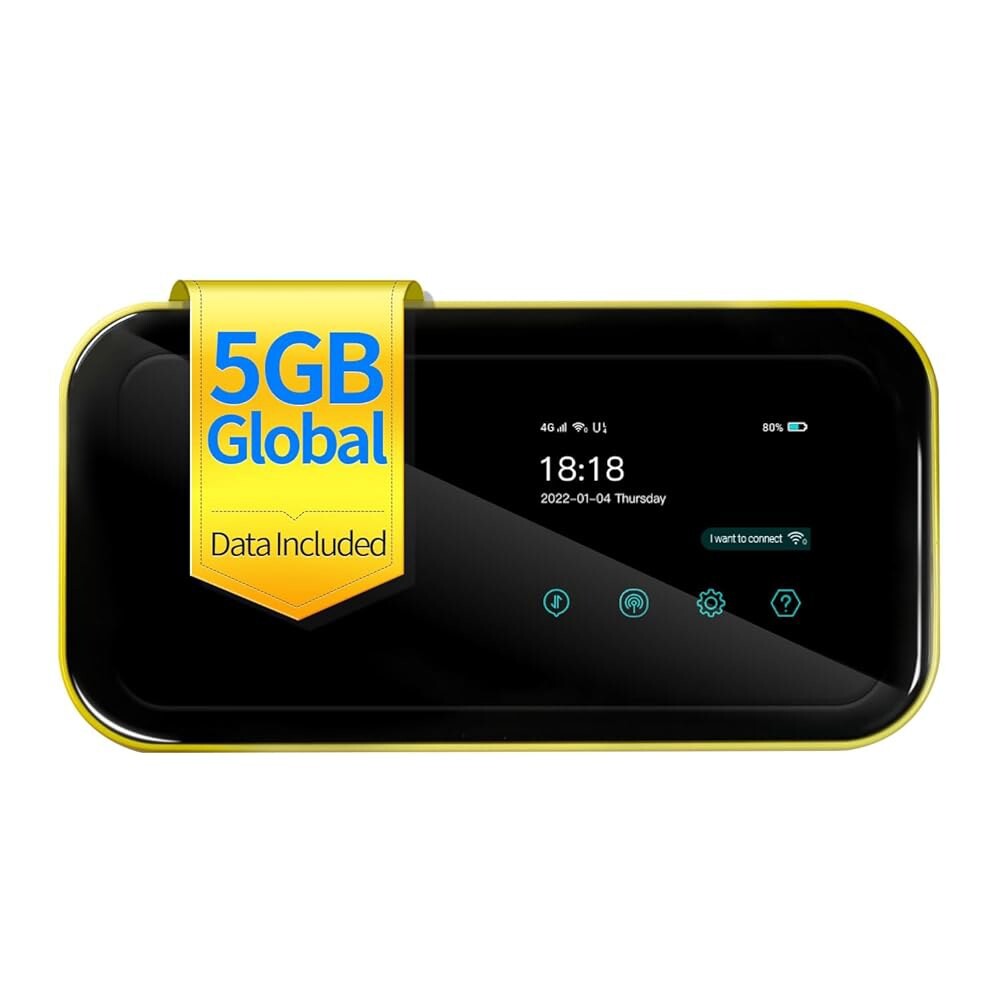 [오늘출발] 프리봇 4G LTE 모바일 핫스팟 라우터 - 5GB 글로벌 데이터 365일 150개국 이상의 여행을 위한 휴대용 WiFi