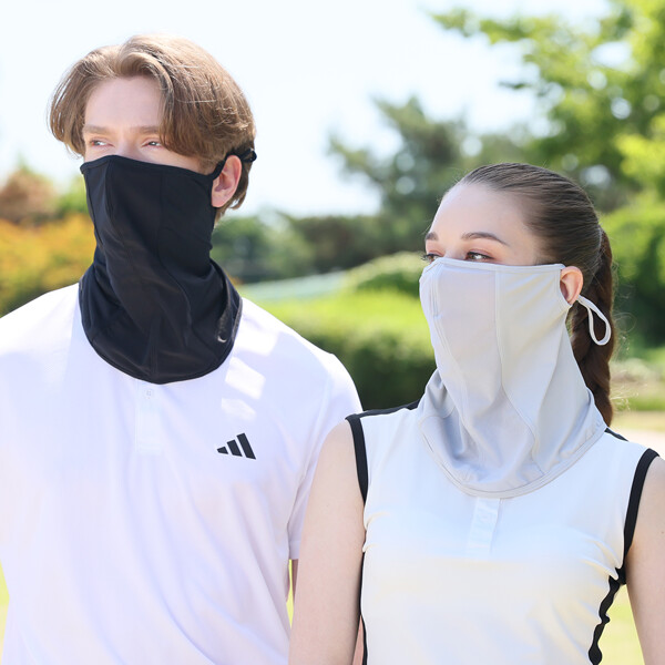 (현대홈쇼핑)스위스클럽 UV차단 냉감마스크 3종 세트 (화이트+블랙+스킨)