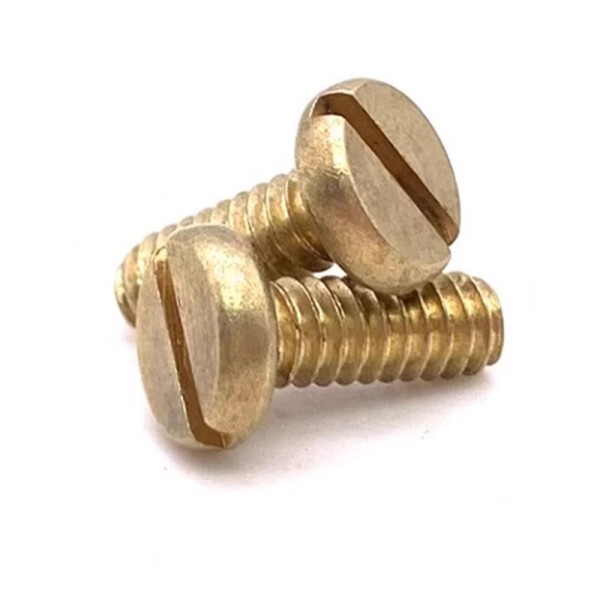 로로구대10개 6  -32 UNC 구리 미국  영국 표준 팬 플랫 코스 나사 슬롯형 라운드 헤드 스크류 클루 타피