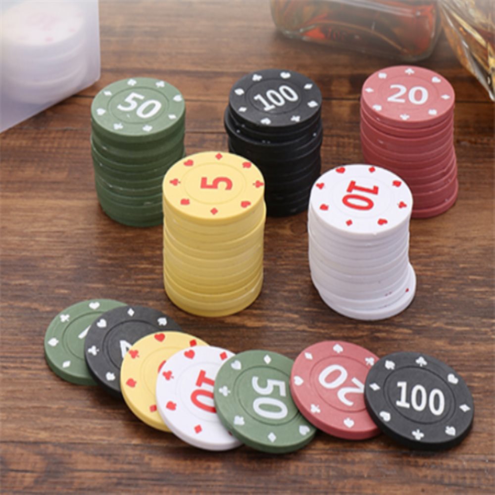 [오늘출발]소확샵 포커칩 100P 룰렛게임 숫자칩 게임용품 포커칩케이스
