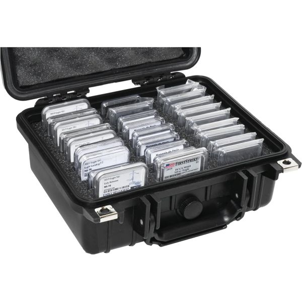 [호환] 동전 케이스 컬렉션 클럽 2745 등급 슬랩 저장 및 여행용 홀더 PCGS NGC 호환 슬롯형 폼 분리 하드 쉘 플라