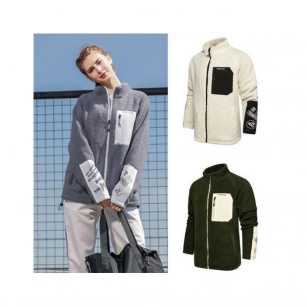 정품발송 OF434OSO남여공용 후리스 집업 양털후드 커플 점퍼 353261