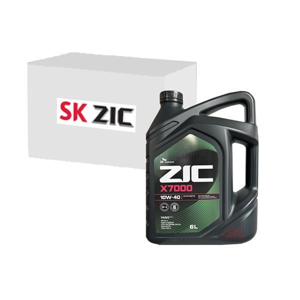 [SK루브리컨츠][오늘출발] ZIC SK엔무브 지크 X7000 10W40 6L 1박스(CJ-4 CK-4 6L x 3개) 1박스 (3통)