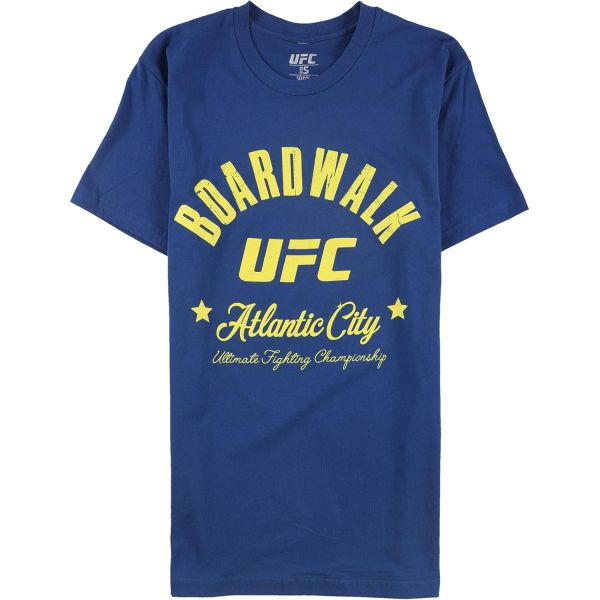 UFC 남성용 보드워크 애틀랜틱 시티 그래픽 티셔츠 파랑 XX대