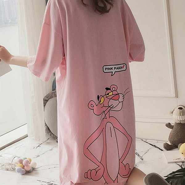 무료배송 핑크팬더 원피스 파자마 반팔 잠옷