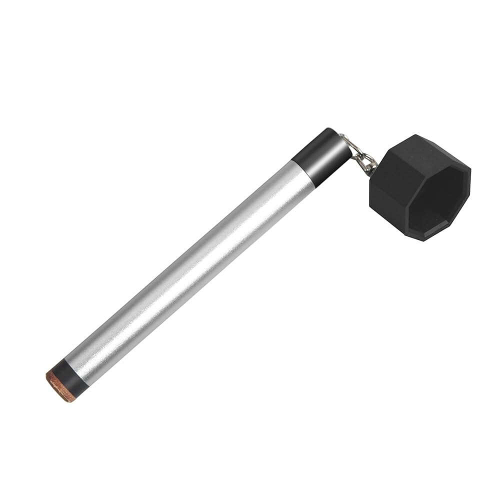 [오늘출발] 레이크 오브 파이어 풀 큐 초크 홀더 - 풀 초크 홀더와 큐 팁 도구가 있는 2-in-1 당구 액세서리