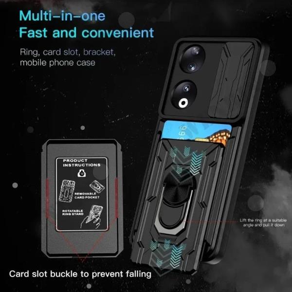 [오늘출발] 명예 90 50 라이트 매직 6 X9b X8b X7b 5G 슬라이드 스탠드 링 카메라 군용 등급 카드 슬롯 커버