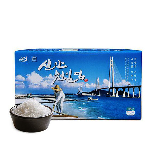 신안도초천일염 신안군 도초 1등급 천일염 5년 묵은 소금 선물용 10kg 간수뺀천일염 천일염전1호박사인증