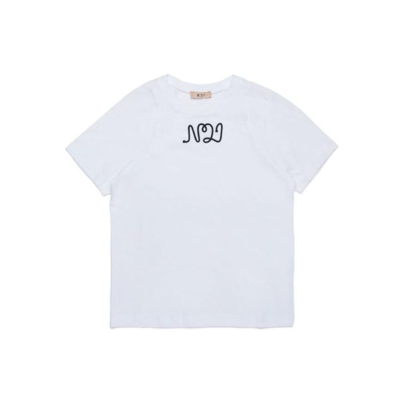 넘버투에니원 25FW 주니어 누메로벤투노 탑 N2105JN0153 0N100 White 명품직구 관부가세 포함