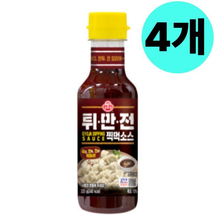 오뚜기 튀만전 찍먹 소스 캠핑 만능 양념 320g X 4개