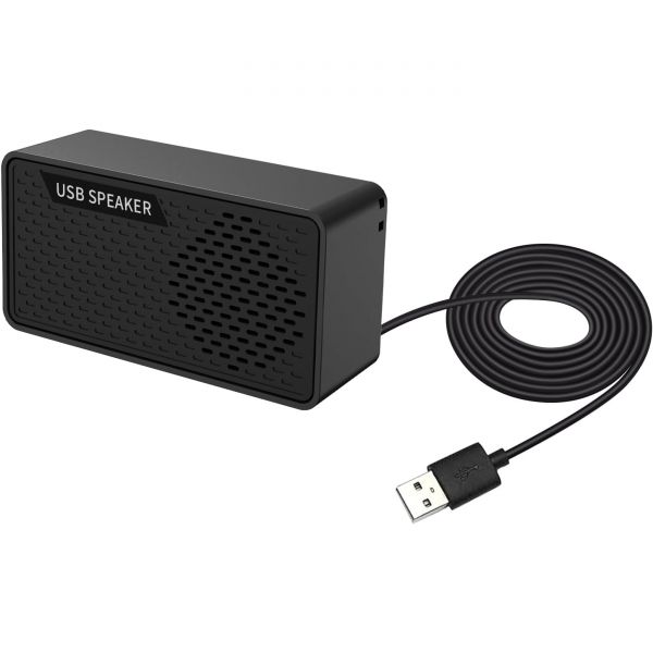 [해외] pc 스피커 usb 소형 노트북용 PC용 usb 연결 유선 usb 급전 HM05-5007 하나 저음 진막 하나 스피커 블랙
