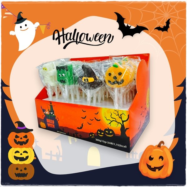 투데이 할로윈 젤리 롤리팝 (24pcs) 360g 무료배송