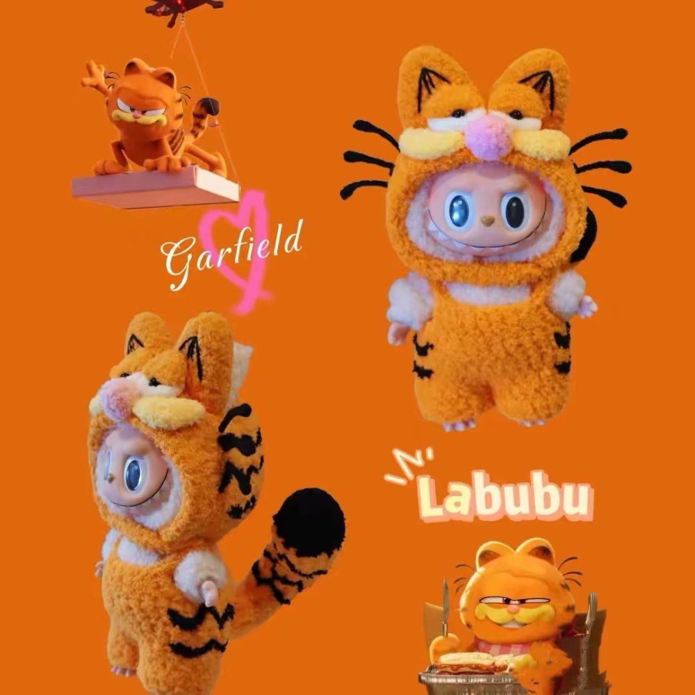 [호환] 라부부전용옷 17cm 호환 labubu  가필드 고양이의상 옷스타일 1세대 2세대 3세대