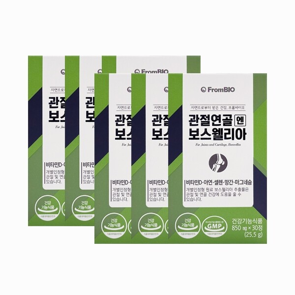 프롬바이오 관절연골 엔 보스웰리아 850mg x 30정 (6개) /do