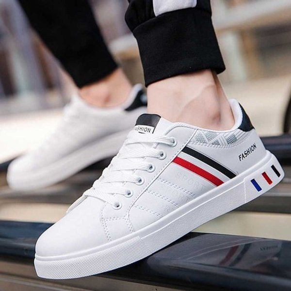 하얀 직장인 캐주얼 운도화 워크샵 여행 신발 코디-W7CF6DB