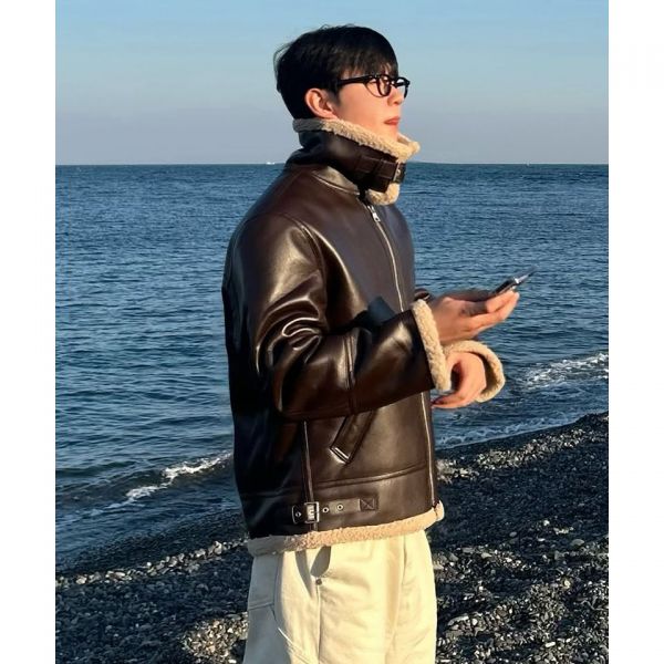 매장정품 LEFTSEOUL 에비에이터 B-3 무스탕 자켓 말보로 LMOJK05D2MA 133056