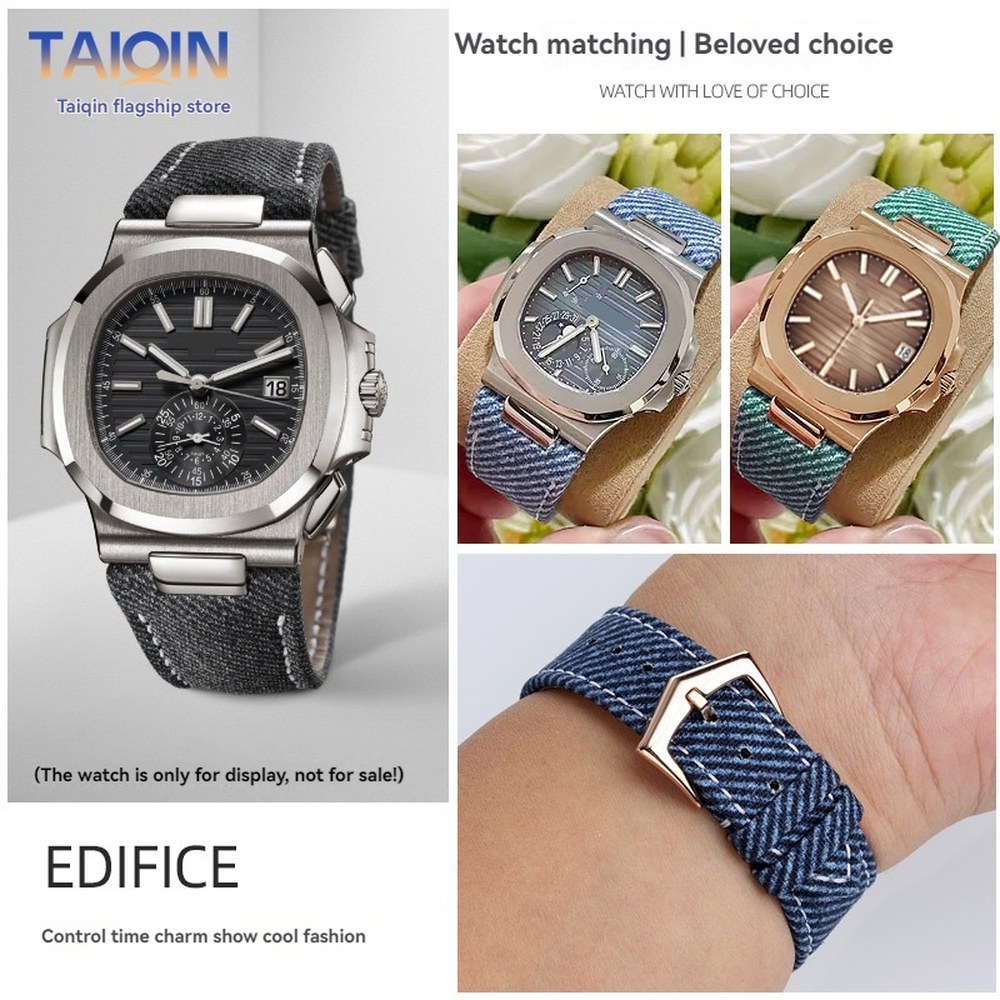 [오늘출발] [호환] 시계 스트랩 시계줄 캔버스 NAUTILUS PATEK 가죽 남성용 5980 교체 5711/5712G PHILIPPE 나일론 호환 밴드