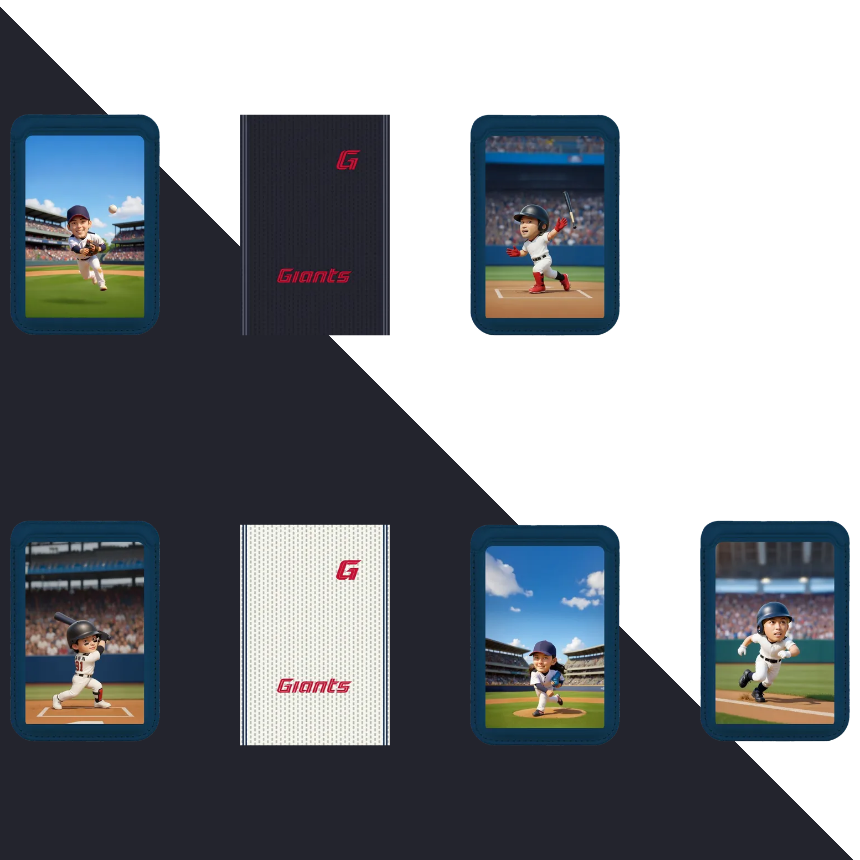 CONO 프로야구 롯데자이언츠 윤동희 전준우 황성빈 맥세이프 카드지갑 5color 한국프로야구선수협회공식인증