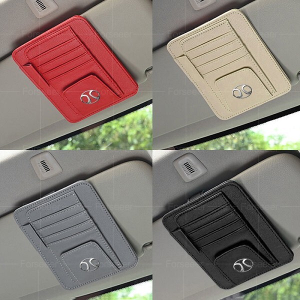 [오늘출발] Baic 로고 베이징 1시리즈 BJ30 EV2 EV5 X55 X65 x80  자동차 썬 바이저 클립 선글라스 신용 카드